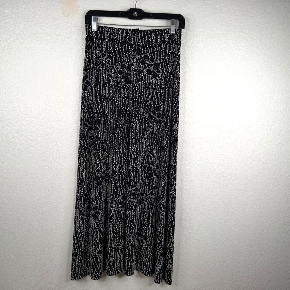 Dress Barn Y2K 90's Dark Fairy Whimsigoth Long Maxi Skirt Black Sz M